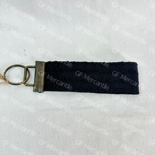 Black Woven Keychain